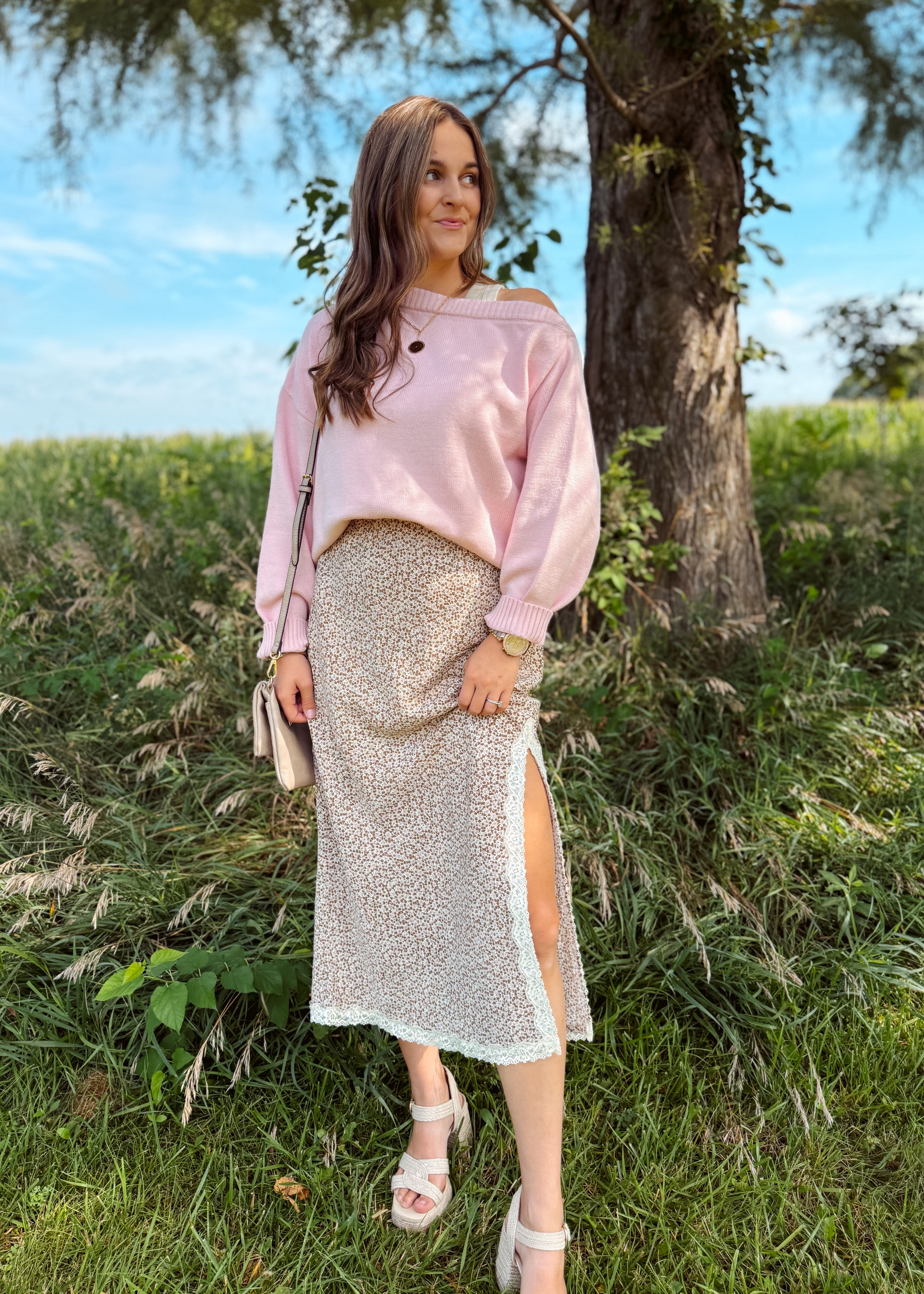 Happiness Trails Boutique - Light pink sweater