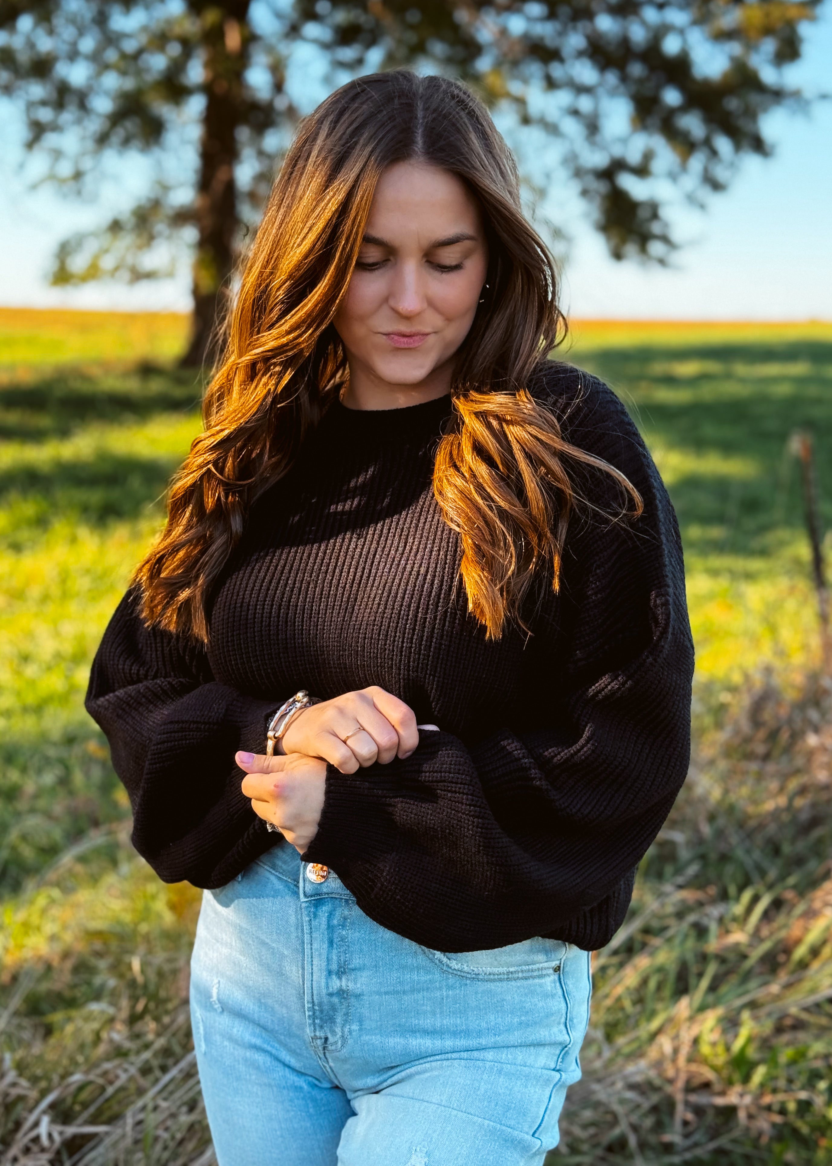 Happiness Trails Boutique - Black sweater