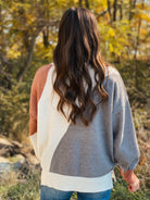 Sienna colorblock plus size sweater