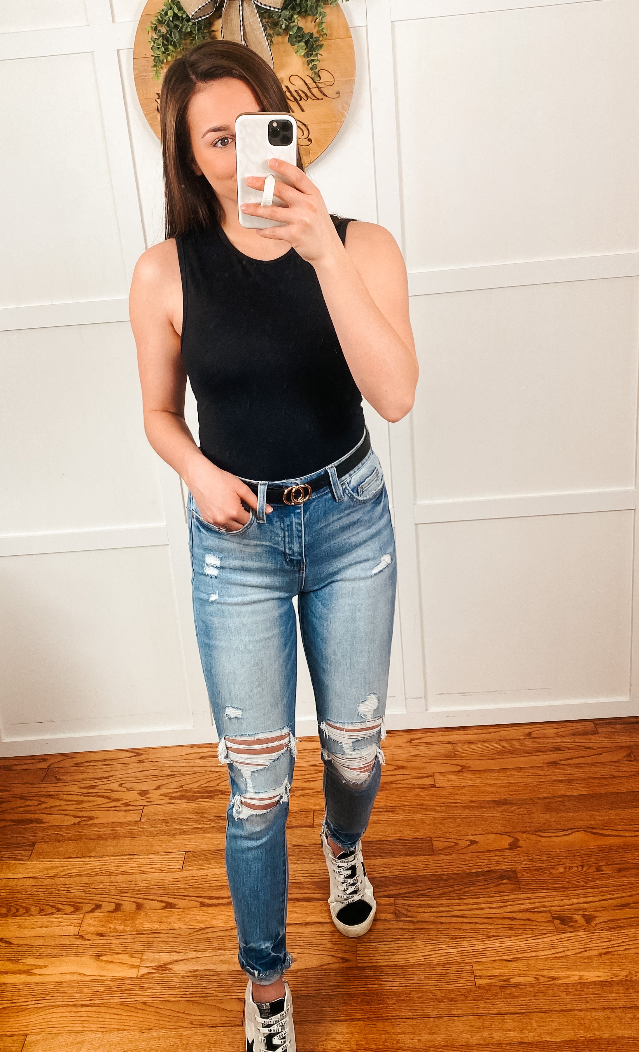 black bodysuit