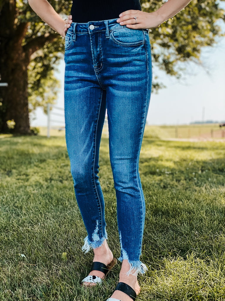 Vervet High Rise Non Distressed Jeans